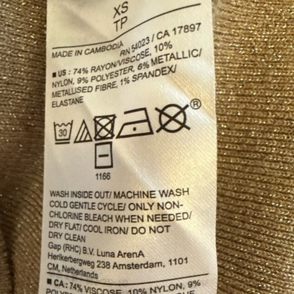 Banana Republic Lurex Beige Coord metallic Skirt Set Halter Tank Holiday party - Picture 11 of 13